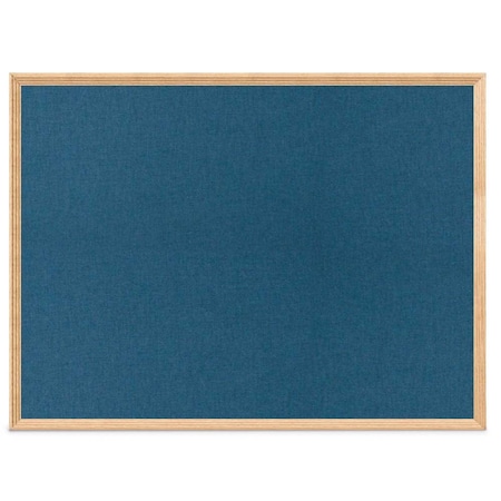 United Visual Products Decor Wood Combo Board, 60"x48", Walnut/White Porcelain & Buff UV704DEFAB-WALNUT-WHTPORC-BUFF